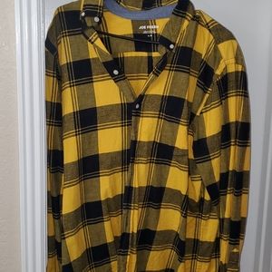 Mens Flannel Long Sleeve Large